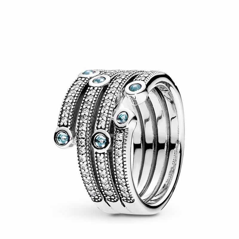 Pandora ShimmeStackable Ring Ocean Stackable Ring Silver Egypt FH7183546
